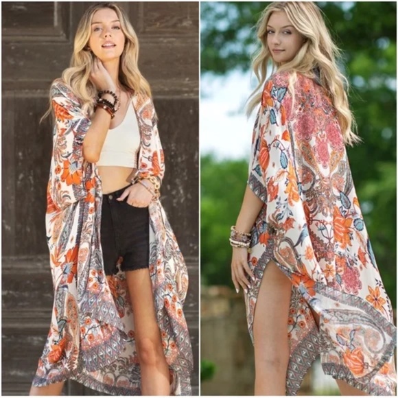 Kimono Cover up listing for live sale - Picture 3 of 3